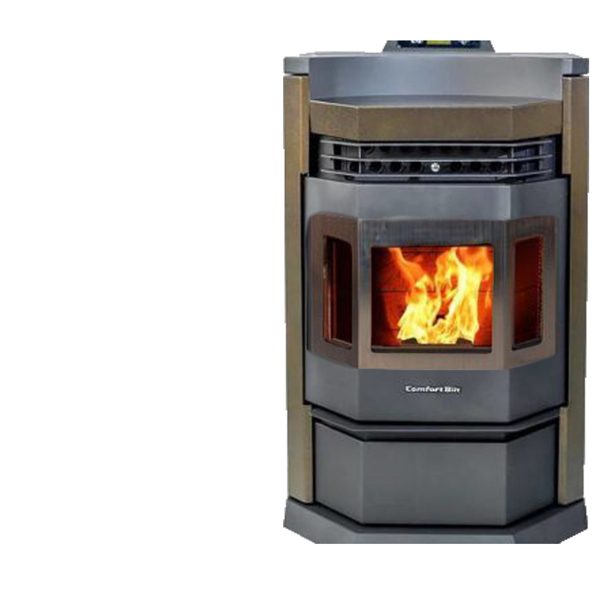 ComfortBilt, Pellet Stove, Heat Output 41000 Btu/hour, Heating Capability 2800 ft², Model# HP22N-Brown-SS